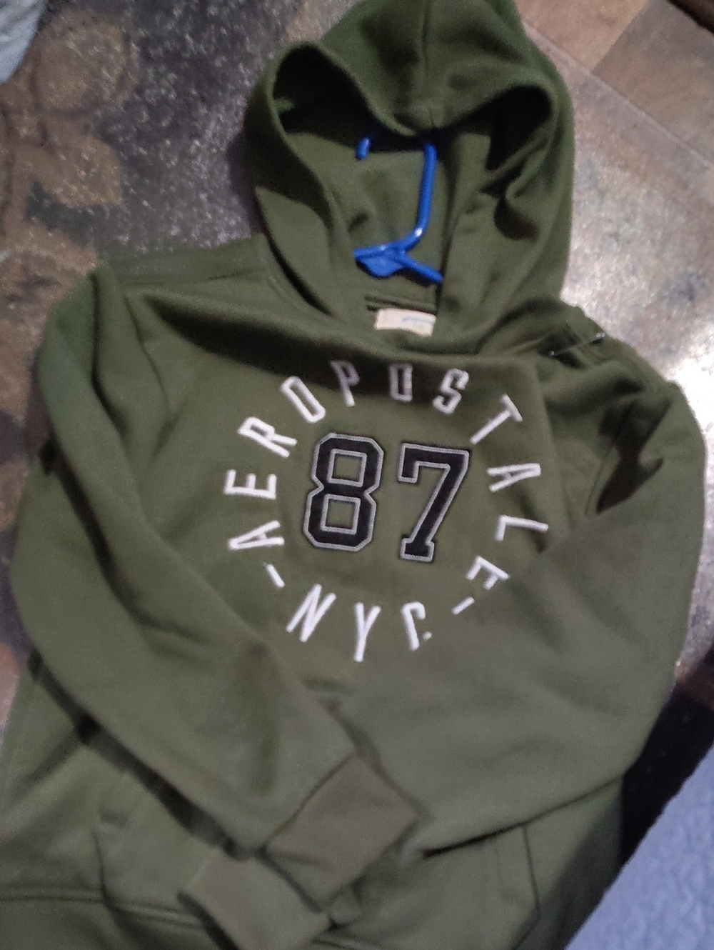 Aeropostale Kids  Olive Green 87 Pullover Hoodie Size 8 $ 25